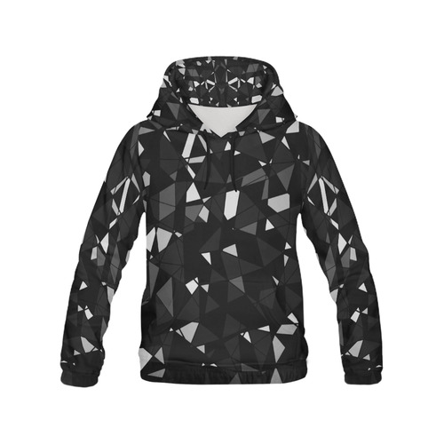 Black All Over Print Hoodie for Men (USA Size) (Model H13)