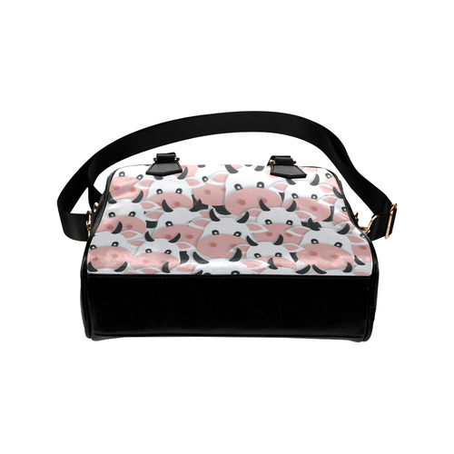 Herd of Cartoon Cows Shoulder Handbag (Model 1634)