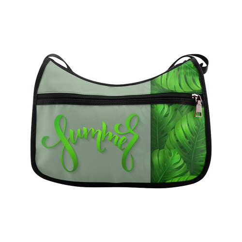 Summer Tropical Monstera Leaves Crossbody Bags (Model 1616)