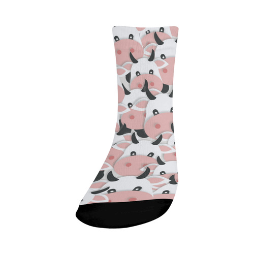 Herd of Cartoon Cows Crew Socks