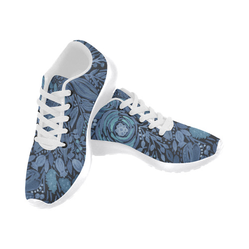 Watercolor Night garden Women's Running Shoes/Large Size (Model 020)