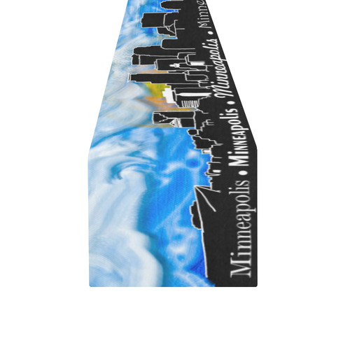 Minneapolis Skyline Table Runner 14x72 inch