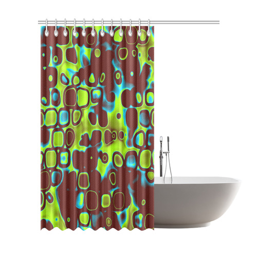 psychedelic lights 6 by JamColors Shower Curtain 72"x84"