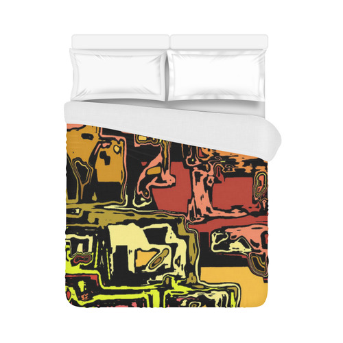 modern abstract 47C by JamColors Duvet Cover 86"x70" ( All-over-print)
