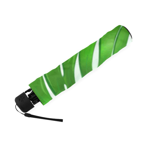 Glossy Green Tropical Monstera Leaves Foldable Umbrella (Model U01)