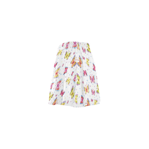 Watercolor Butterflies Mini Skating Skirt (Model D36)