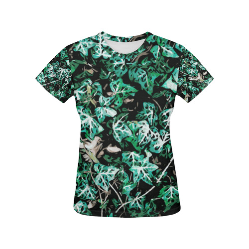Ivy All Over Print T-Shirt for Women (USA Size) (Model T40)