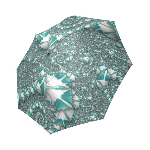 Ivy Vines on Stone Fractal Abstract Foldable Umbrella (Model U01)