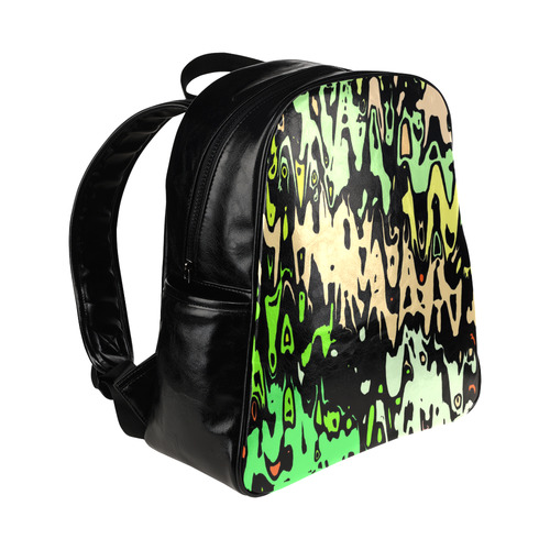 modern abstract 46C by JamColors Multi-Pockets Backpack (Model 1636)