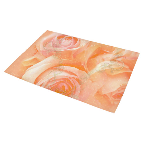 Beautiful roses, Azalea Doormat 30" x 18" (Sponge Material)