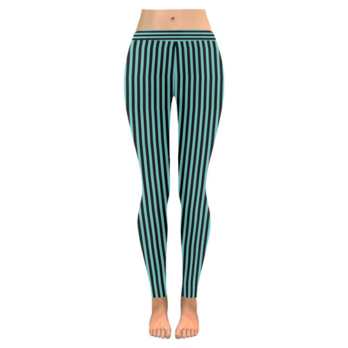 Striped pattern 1 Women's Low Rise Leggings (Invisible Stitch) (Model L05)