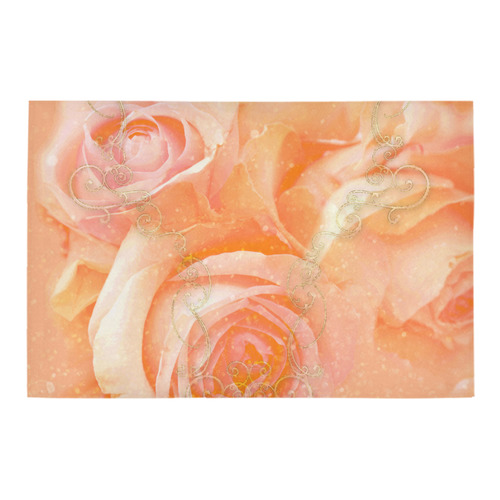 Beautiful roses, Azalea Doormat 24" x 16" (Sponge Material)