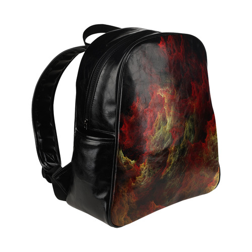 Burning in Hell Multi-Pockets Backpack (Model 1636)