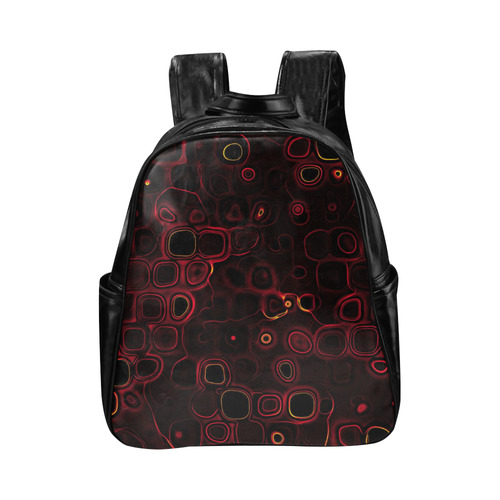 psychedelic lights 4 by JamColors Multi-Pockets Backpack (Model 1636)