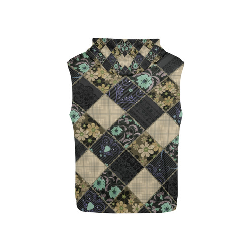 Ethnic patchwork 1 All Over Print Sleeveless Hoodie for Kid (Model H15)