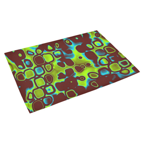 psychedelic lights 6 by JamColors Azalea Doormat 30" x 18" (Sponge Material)