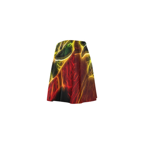 Topaz Flower Mini Skating Skirt (Model D36)