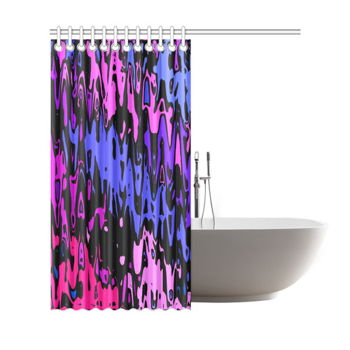 modern abstract 46B by JamColors Shower Curtain 69"x72"
