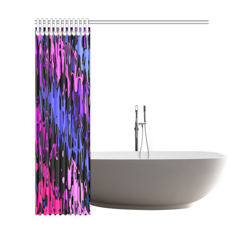 modern abstract 46B by JamColors Shower Curtain 69"x72"