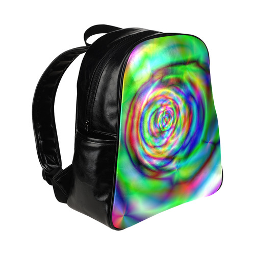 psychedelic-rose Multi-Pockets Backpack (Model 1636)