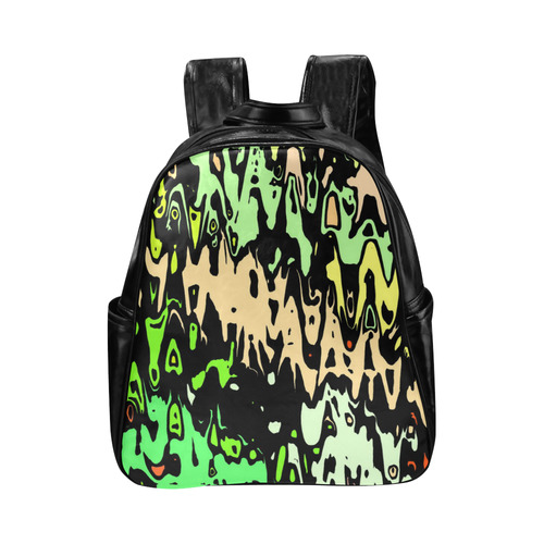 modern abstract 46C by JamColors Multi-Pockets Backpack (Model 1636)