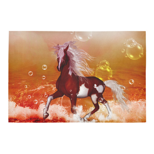 The wild horse Azalea Doormat 24" x 16" (Sponge Material)