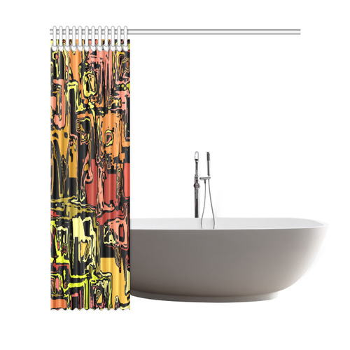 modern abstract 47C by JamColors Shower Curtain 69"x72"