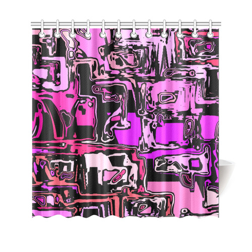 modern abstract 47B by JamColors Shower Curtain 69"x70"