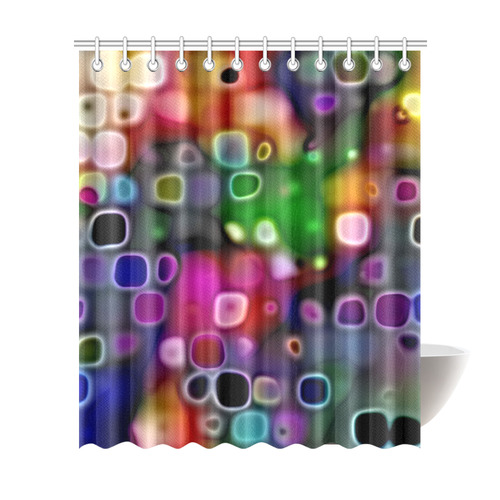 psychedelic lights 2 by JamColors Shower Curtain 72"x84"