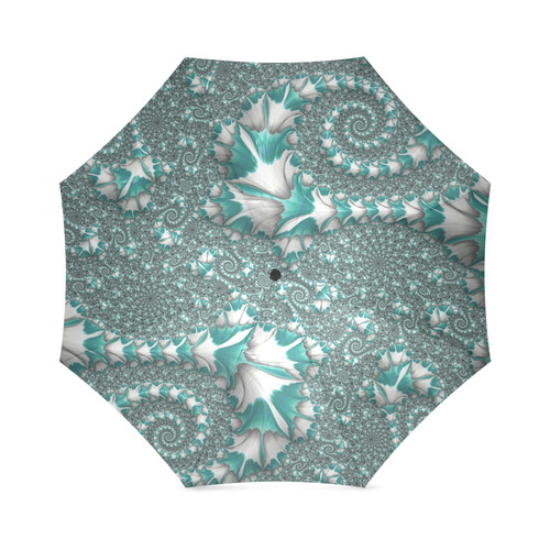 Ivy Vines on Stone Fractal Abstract Foldable Umbrella (Model U01)