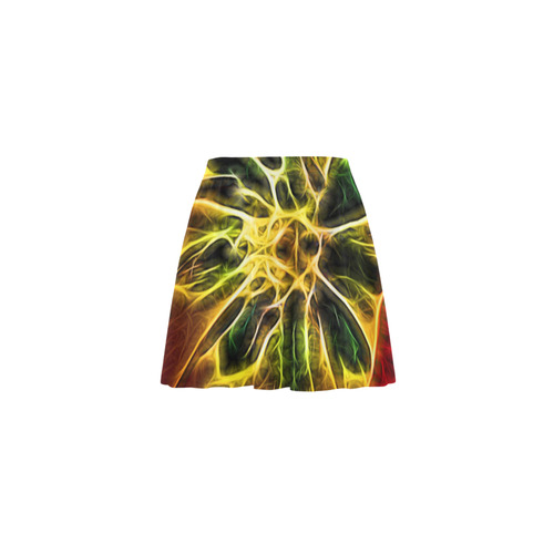 Topaz Flower Mini Skating Skirt (Model D36)