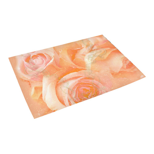 Beautiful roses, Azalea Doormat 24" x 16" (Sponge Material)