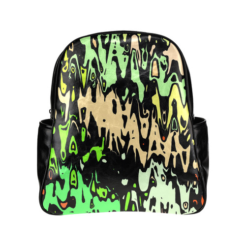 modern abstract 46C by JamColors Multi-Pockets Backpack (Model 1636)