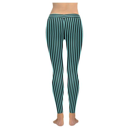 Striped pattern 1 Women's Low Rise Leggings (Invisible Stitch) (Model L05)