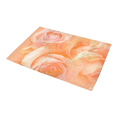 Beautiful roses, Azalea Doormat 24" x 16" (Sponge Material)