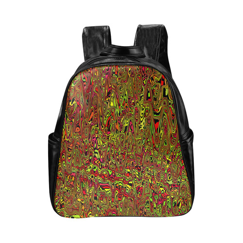 modern abstract 45C by JamColors Multi-Pockets Backpack (Model 1636)