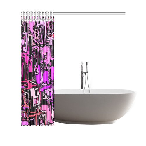modern abstract 47B by JamColors Shower Curtain 69"x70"