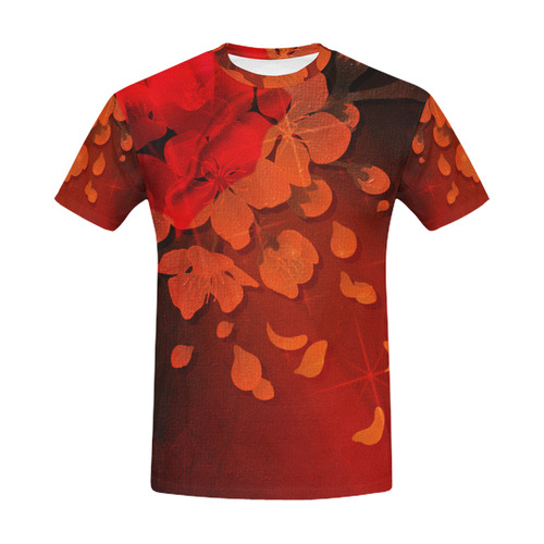 cherry blossom All Over Print T-Shirt for Men (USA Size) (Model T40)