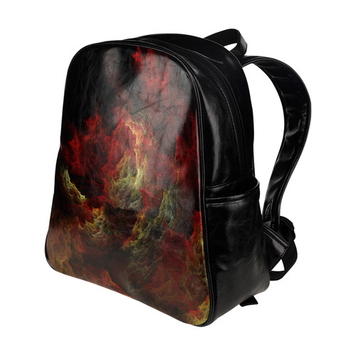 Burning in Hell Multi-Pockets Backpack (Model 1636)