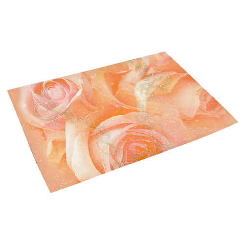 Beautiful roses, Azalea Doormat 30" x 18" (Sponge Material)