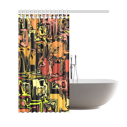 modern abstract 47C by JamColors Shower Curtain 69"x72"