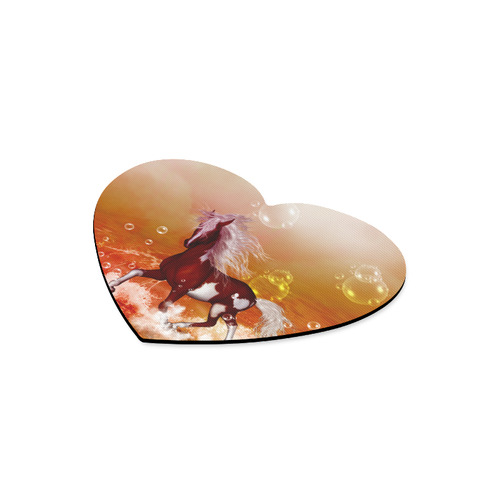 The wild horse Heart-shaped Mousepad