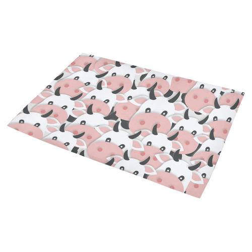 Herd of Cartoon Cows Azalea Doormat 30" x 18" (Sponge Material)