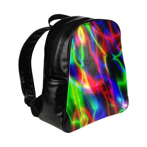 neon-nights Multi-Pockets Backpack (Model 1636)