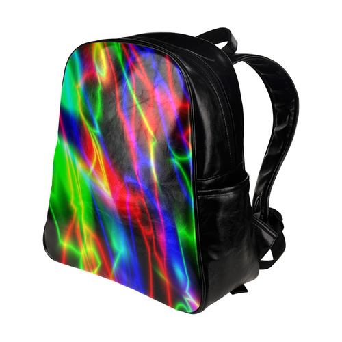 neon-nights Multi-Pockets Backpack (Model 1636)