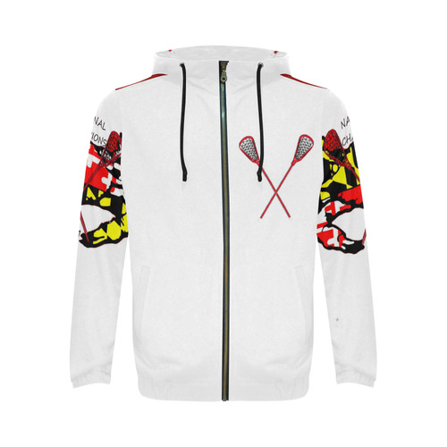 TRPZCHMPZ All Over Print Full Zip Hoodie for Men (Model H14)