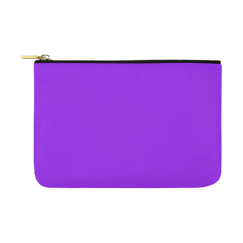 Designer Color Solid Electric Violet Carry-All Pouch 12.5''x8.5''