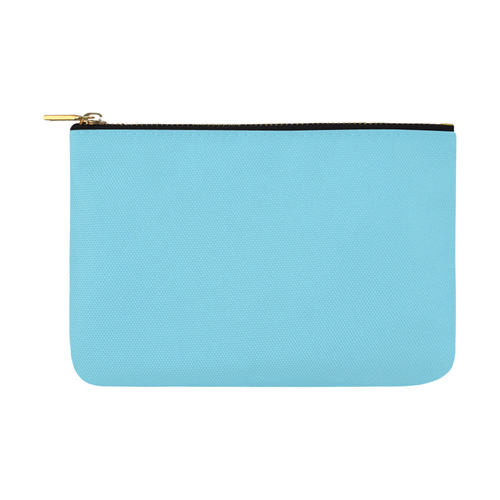 Designer Color Solid Malibu Blue Carry-All Pouch 12.5''x8.5''