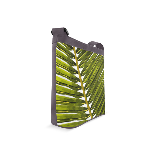 Palm Leaf Tropical Floral Crossbody Bags (Model 1613)