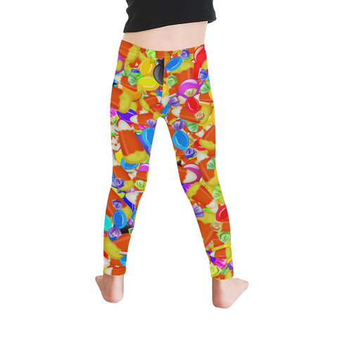 Halloween Candy Kid's Ankle Length Leggings (Model L06)